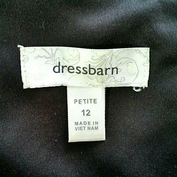 Dressbarn Pleated Textured Knit Fit & Flare Dress - Picture 7 of 7